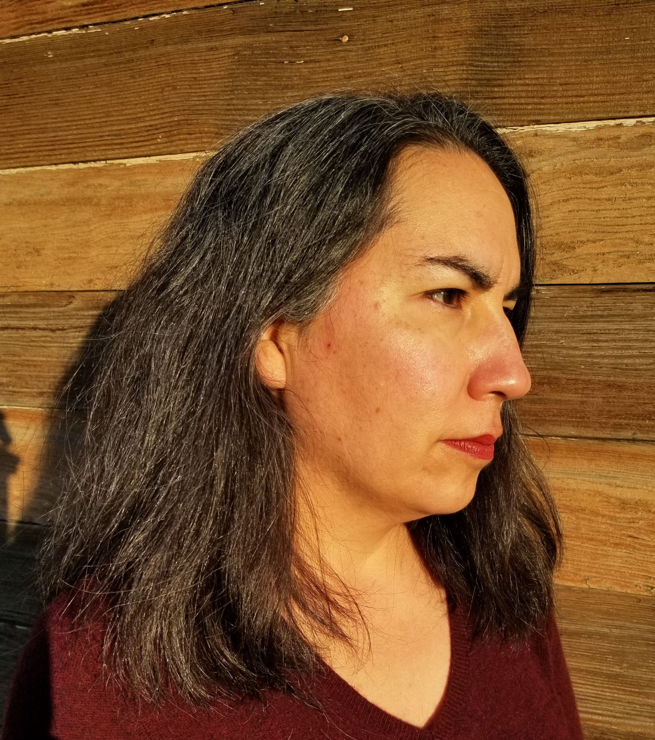 Head shot, right-facing, of Sarah Augustine