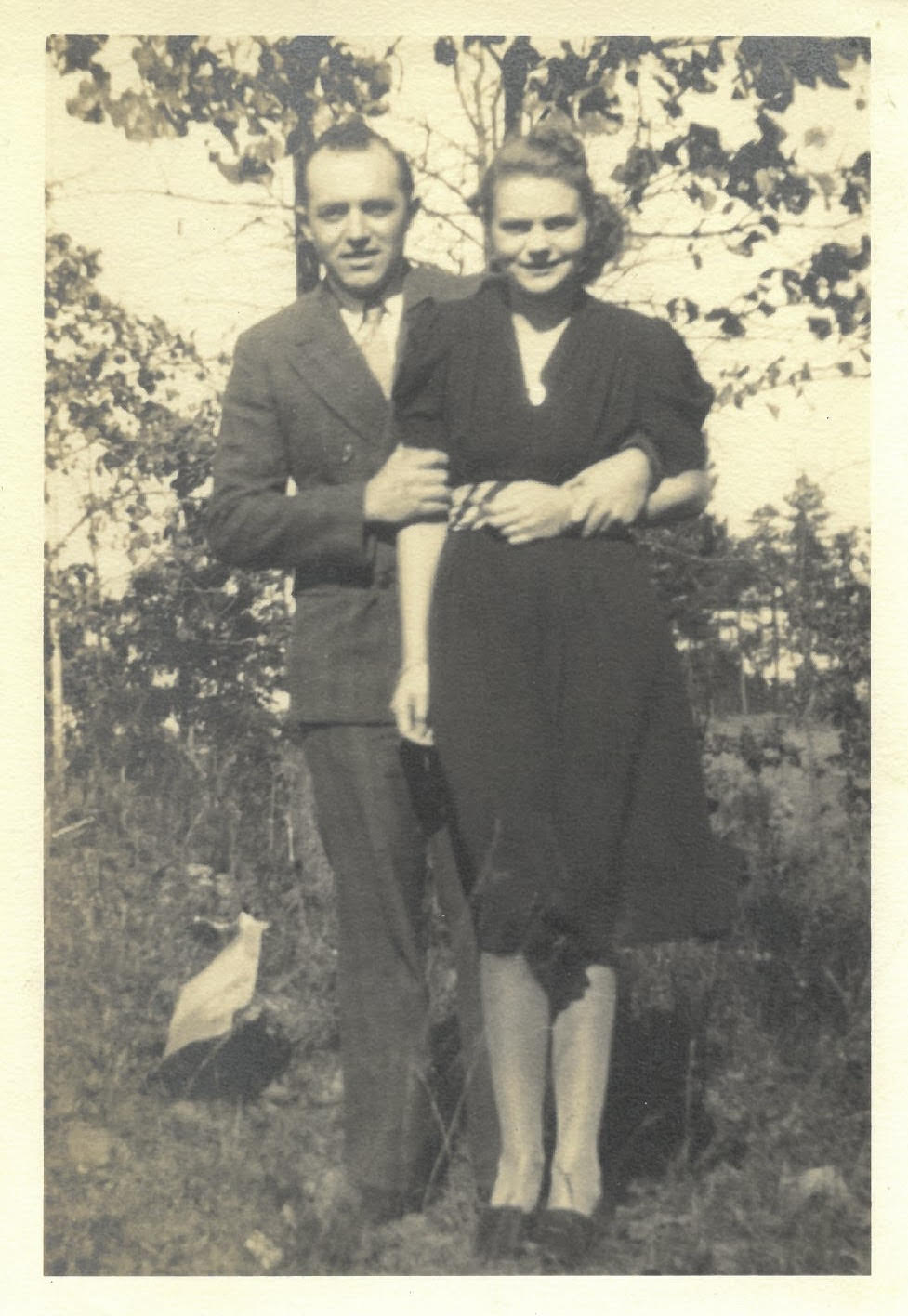 Daniel Epp, in suit, and Frieda Wiens, in dark-colored dress