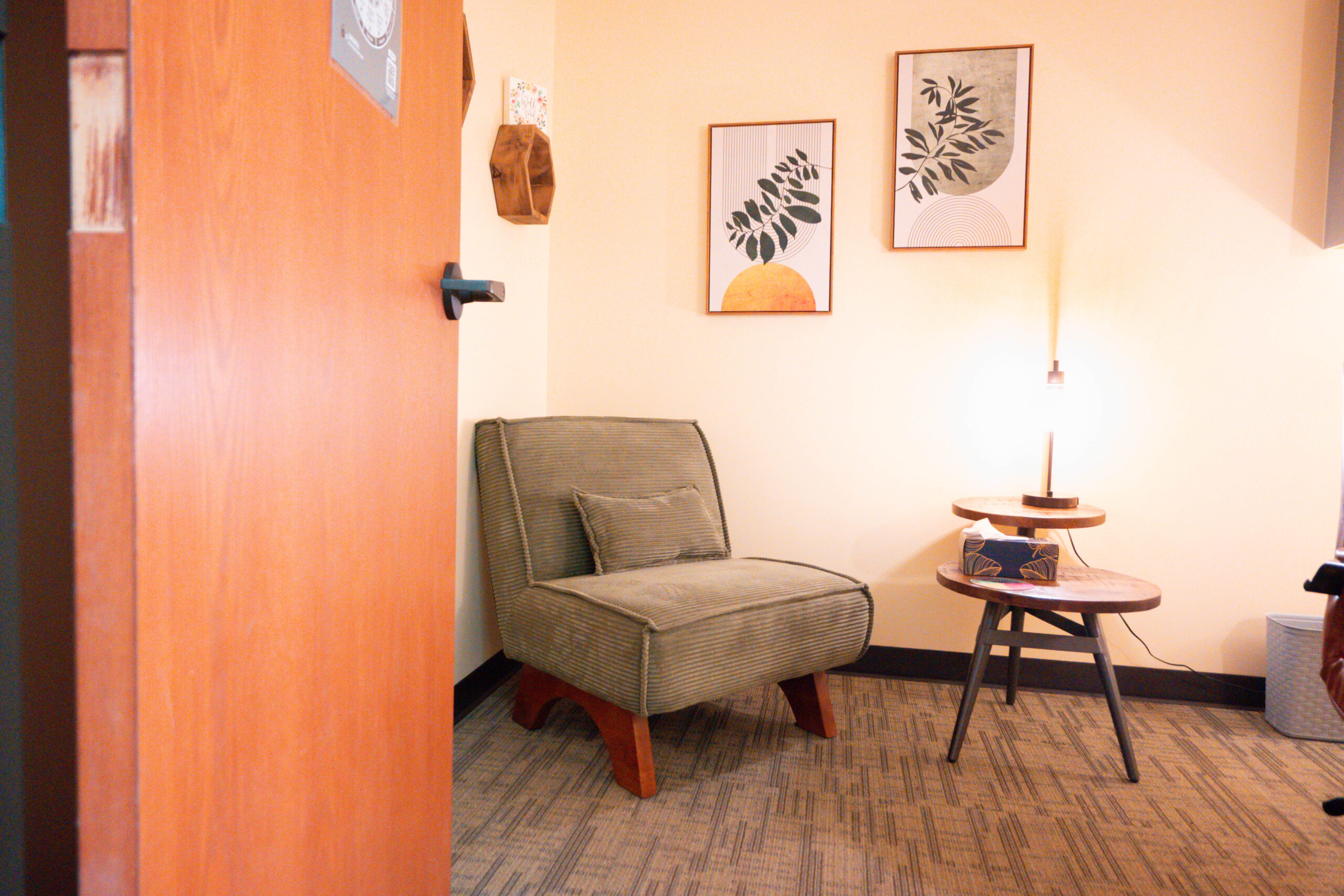 Looking into one of our counseling rooms
